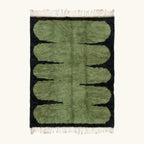Tazult olive Beni Ourain rug full view