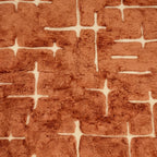 Terracotta and ivory Mrirt rug Tamurt abstract grid close-up