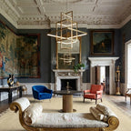 Ivory Zanafi Kilim rug Tighza with minimal tonal texture, lifestyle room view