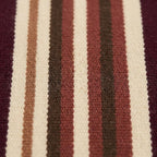 Burgundy Zanafi Kilim rug Tinghir, fine stripe weave detail
